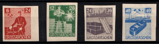 1945 Grosraschen, Germany Local Post (Mi. 43 B - 46 B, Full Set, CV $20)