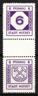 1945 Niesky (Oberlausitz), Germany Local Post (Mi. SZ 5, CV $50)