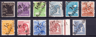 1948 District 16 Erfurt Main Post Office, Rudolstadt Emergency Issue, Soviet Russian Zone of Occupation, Germany (MNH)