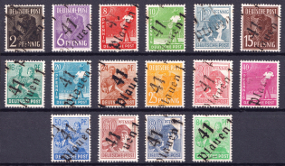 1948 District 41 Chemnitz Main Post Office, Plauen Emergency Issue, Soviet Russian Zone of Occupation, Germany