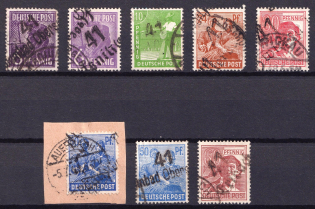 1948 District 41 Chemnitz Main Post Office, Emergency Issue, Soviet Russian Zone of Occupation, Germany (Canceled)