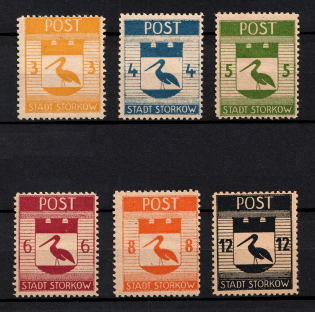 1946 Storkow (Mark), Germany Local Post (Mi. 9 A - 14 A, Full Set, MNH)