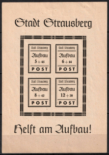 1946 Strausberg (Berlin), Germany Local Post, Souvenir Sheet (Mi. Bl. 2 II, CV $40)