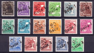 1948 District 20 Halle Main Post Office, Halle Emergency Issue, Soviet Russian Zone of Occupation, Germany (Signed)