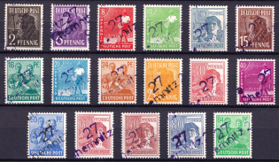 1948 District 27 Leipzig Main Post Office, Chemnitz Emergency Issue, Soviet Russian Zone of Occupation, Germany (Signed, Dubious)