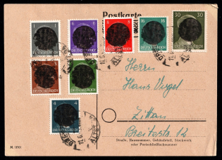 1945 Dresden (Saxony), Soviet Russian Zone of Occupation, Germany Local Post, Postcard