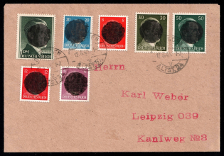 1945 Dresden (Saxony), Soviet Russian Zone of Occupation, Germany Local Post, Cover to Leipzig