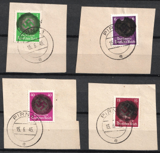 1945 Pirna (Saxony), Soviet Russian Zone of Occupation, Germany Local Post (Canceled)