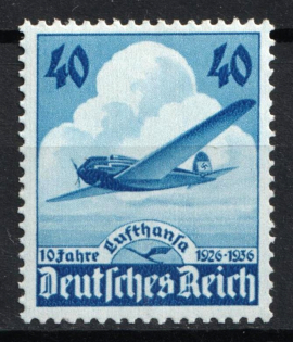 1936 Third Reich, Germany (Mi. 603, Full Set, CV $70, MNH)