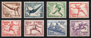 1936 Third Reich, Germany (Mi. 609 - 616, Full Set, CV $180, MNH)