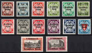 1939 Third Reich, Germany (Mi. 716 - 729, Full Set, CV $290, MNH)