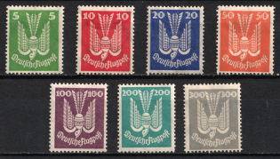 1924 Weimar Republic, Germany, Airmail (Mi. 344 - 350, Full Set, CV $340)