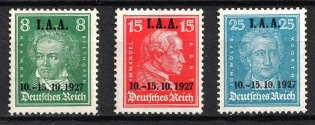 1927 Weimar Republic, Germany (Mi. 407 - 409, Full Set, CV $80)