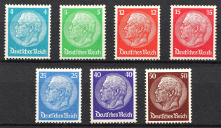 1932 Weimar Republic, Germany, Airmail (Mi. 467 - 473, Full Set, CV $60)