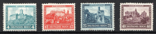 1932 Weimar Republic, Germany (Mi. 474, 476 - 478, CV $70)