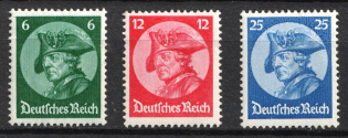 1933 Third Reich, Germany (Mi. 479 - 481, Full Set, CV $70)