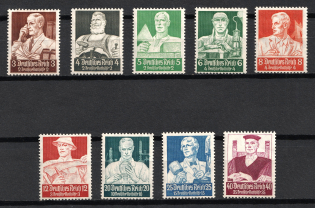 1934 Third Reich, Germany (Mi. 556 - 564, Full Set, CV $130)
