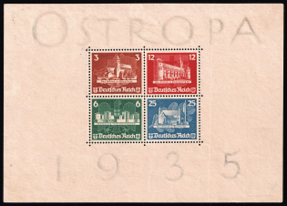 1935 Third Reich, Germany, Souvenir Sheet (Mi. Bl. 3, CV $1,430)