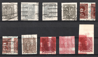 1920 Ukrainian Peoples Republic (Proofs, Print on Polish Map)