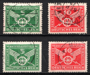 1925 Weimar Republic, Germany (Mi. 370 x, y - 371 x, y, Full Set, Canceled, CV $60)