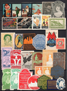 Germany, Stock of Cinderellas, Non-Postal Stamps, Labels, Advertising, Charity, Propaganda (#104A)