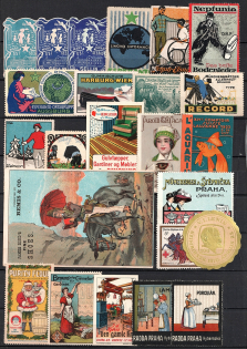 Germany, Europe, Stock of Cinderellas, Non-Postal Stamps, Labels, Advertising, Charity, Propaganda (#112A)