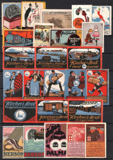 Germany, Europe, Stock of Cinderellas, Non-Postal Stamps, Labels, Advertising, Charity, Propaganda (#115A)