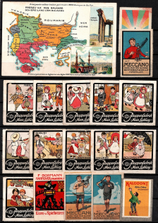 Germany Puppet Factory, Europe, Stock of Cinderellas, Non-Postal Stamps, Labels, Advertising, Charity, Propaganda (#151A)