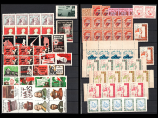 Worldwide, Stock of Cinderellas, Non-Postal Stamps and Labels, Advertising, Charity, Propaganda (#98)