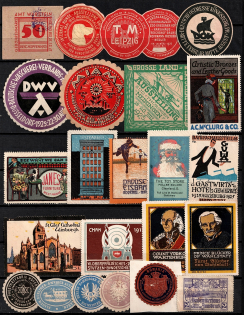 Worldwide, Stock of Cinderellas, Non-Postal Stamps and Labels, Advertising, Charity, Propaganda (#141A)