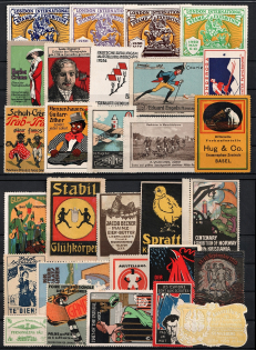 Military, Navy, Ships, Stock of Cinderellas, Germany, Europe Non-Postal Stamps, Labels, Advertising, Charity, Propaganda (#158A)