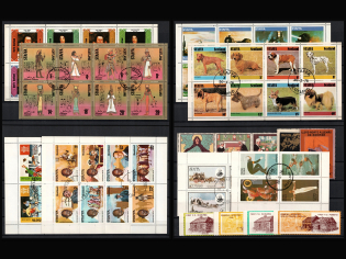 Staffa, Scotland, Germany, Stock of Cinderellas, Non-Postal Stamps, Labels, Advertising, Charity, Propaganda, Souvenir Sheets (#195)