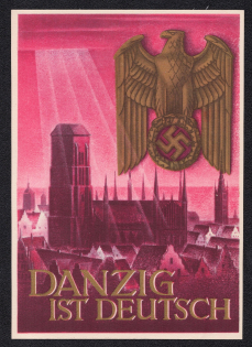 1939 Return of Danzig to the Reich 'Danzig is German', Third Reich, Germany, Postal Card