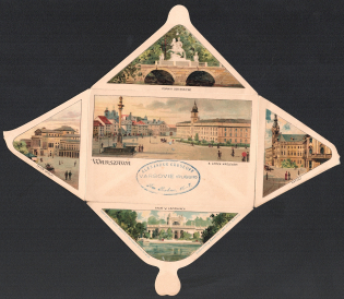 1902 Russian Empire printed matter closed cover from Warsaw to Milan (Italy)