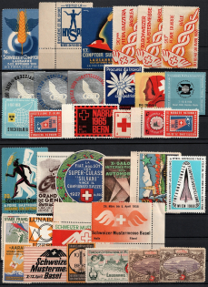 Germany, Europe & Overseas, Stock of Cinderellas, Non-Postal Stamps, Labels, Advertising, Charity, Propaganda (#223A)