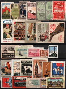 Germany, Europe & Overseas, Stock of Cinderellas, Non-Postal Stamps, Labels, Advertising, Charity, Propaganda (#252A)