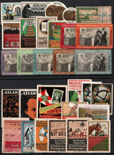 Germany, Europe & Overseas, Stock of Cinderellas, Non-Postal Stamps, Labels, Advertising, Charity, Propaganda (#203A)