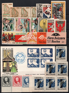 Ships, Navy, Europe, Stock of Cinderellas, Non-Postal Stamps, Labels, Advertising, Charity, Propaganda (#218A)