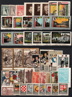 Military, Army, Ships, Germany, Europe, Stock of Cinderellas, Non-Postal Stamps, Labels, Advertising, Charity, Propaganda (#229A)