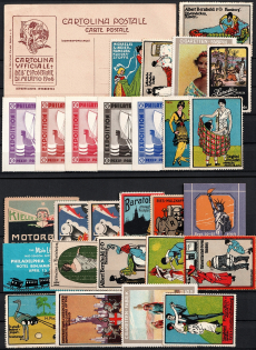 Germany, Europe, United States, Stock of Cinderellas, Non-Postal Stamps, Labels, Advertising, Charity, Propaganda (#217A)