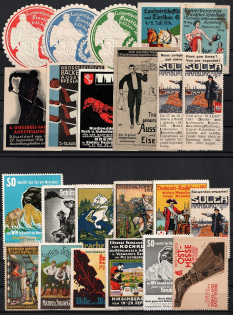 Worldwide, Stock of Cinderellas, Non-Postal Stamps, Labels, Advertising, Charity, Propaganda (#220A)