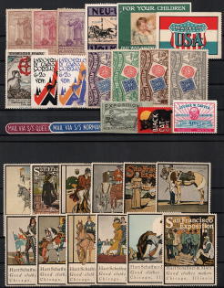 Good Clothes Makers, United States, Europe, Stock of Cinderellas, Non-Postal Stamps and Labels, Advertising, Charity, Propaganda (#208A)