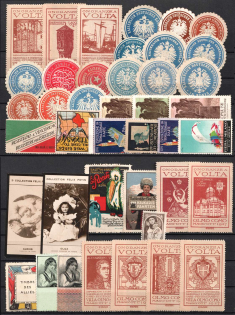Germany, Europe & Overseas, Stock of Cinderellas, Non-Postal Stamps, Labels, Advertising, Charity, Propaganda (#239A)