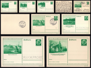 1937 'Get to know Germany!' Issue, Third Reich, Germany, Postal Cards