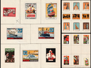 Fashion, Ships, Navy, Labels, Germany, Stock of Cinderellas, Non-Postal Stamps, Labels, Advertising, Charity, Propaganda (#36)