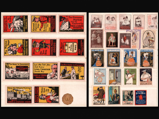 United States, Canada, Stock of Cinderellas, Germany, Europe Non-Postal Stamps, Labels, Advertising, Charity, Propaganda (#15)