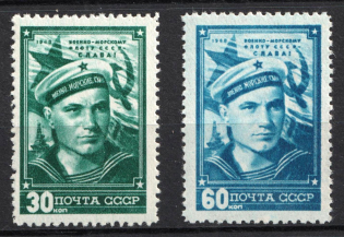 1948 The Navy of USSR Day, Soviet Union, USSR (Full Set, MNH)
