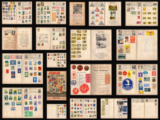 Red Cross, Charitable Organizations, Sweden, Europe, Stock Book of Cinderellas, Non-Postal Stamps, Labels, Advertising, Charity, Propaganda (#51)