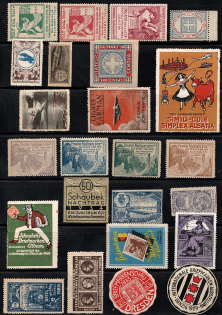 Military, Army, World War I, Hungary, Europe, Stock of Cinderellas, Non-Postal Stamps, Labels, Advertising, Charity, Propaganda (#66A)