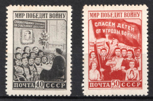 1950 'For Peace', Soviet Union, USSR (Full Set, MNH)